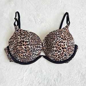 Victoria’s Secret Bra Very Sexy Animal Print Push-Up Bra Size 34C Underwire